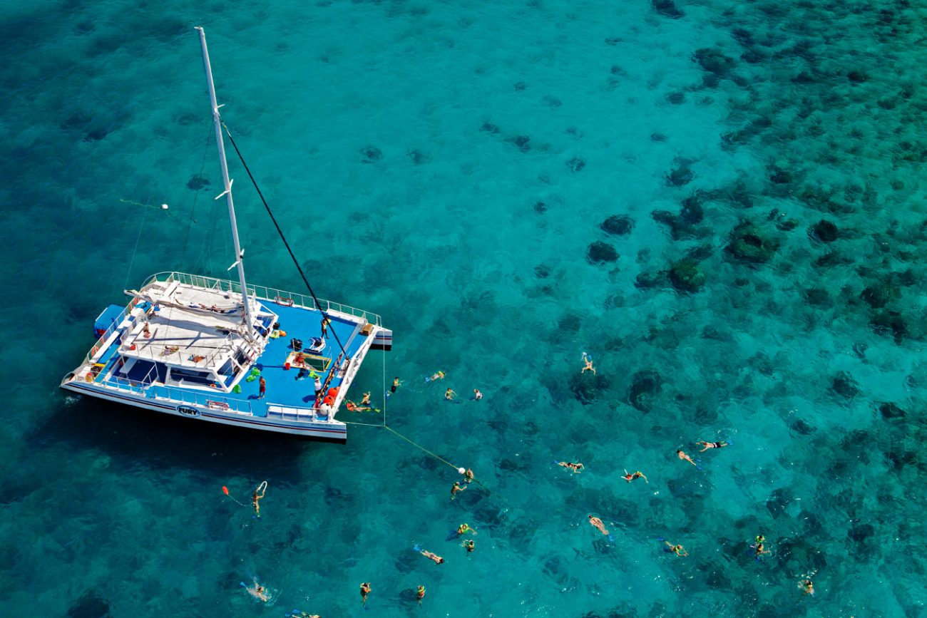 Catamarã no mergulho com snorkel em Key West