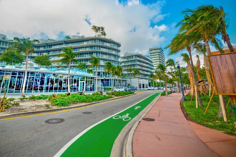 Ciclovia em Miami Beach