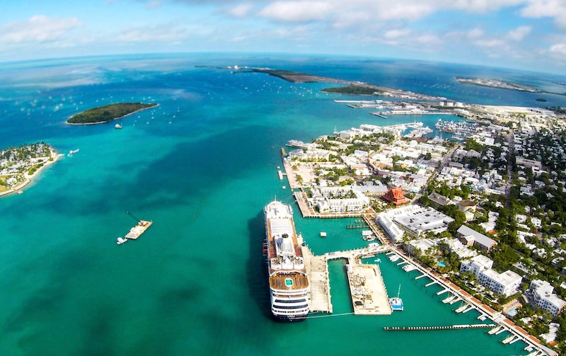 Vista do mar em Key West