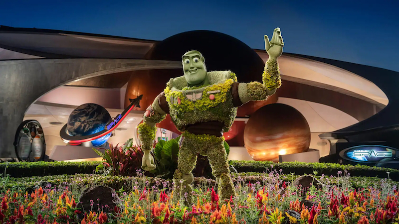 Buzz Lightyear no Epcot International Flower & Garden Festival na Disney Orlando