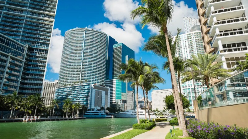 Paisagem de área em Miami