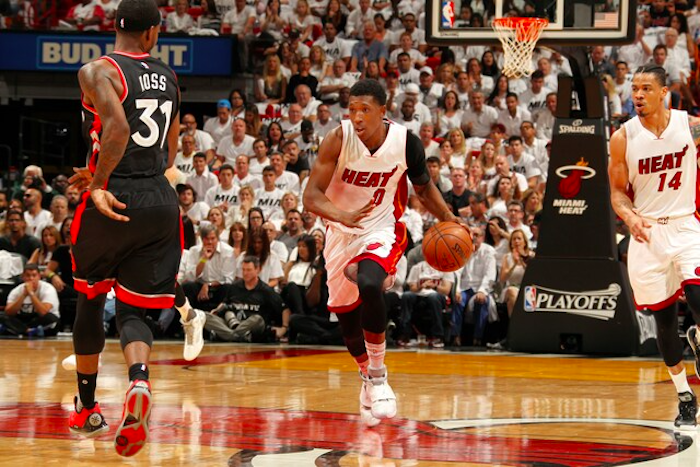 Jogo da NBA do time de basquete Miami Heat