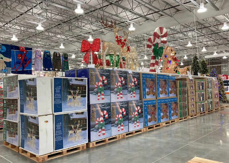 Produtos de Natal no Cotsco em Orlando