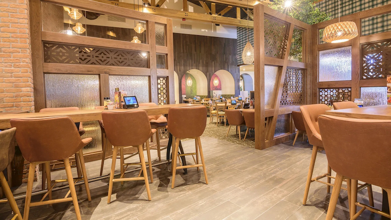 Interior do Olive Garden em Orlando